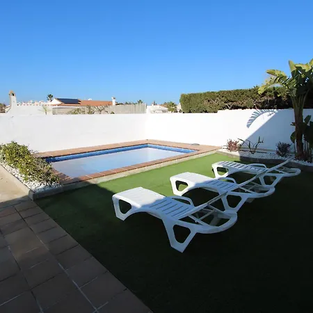 Casa Familiar Con Piscina Privada Y Wifi, Cerca Del Mar, Aire Acondicionado, Mascotas Y Playa Perros. - Es-184-1 Holiday home